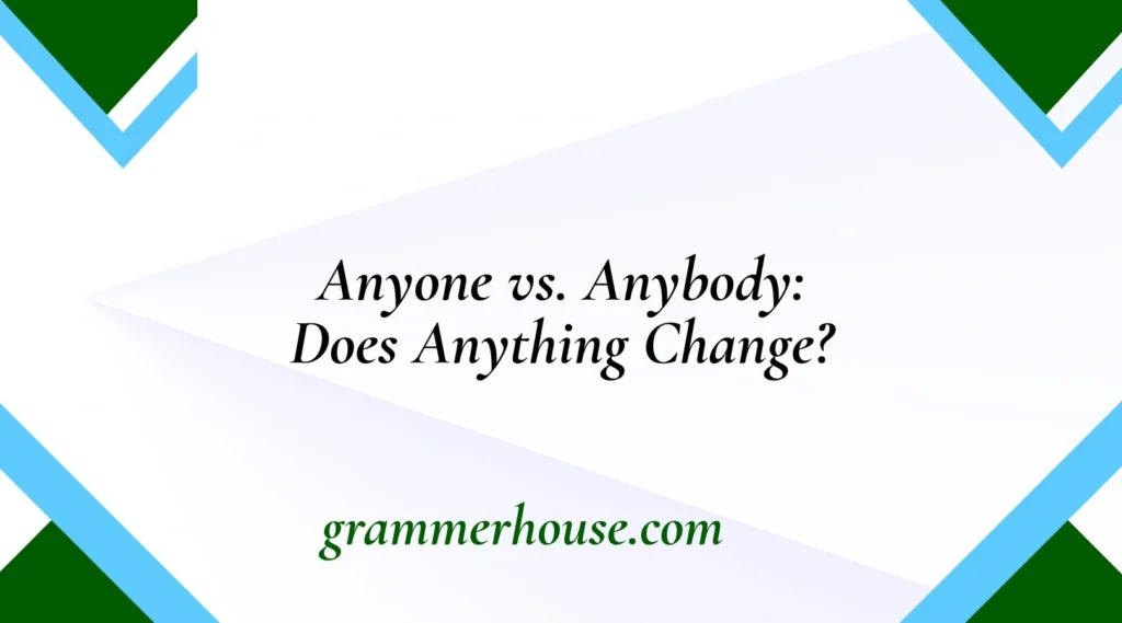 Anyone vs. Anybody