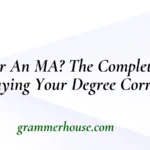 A MA or An MA