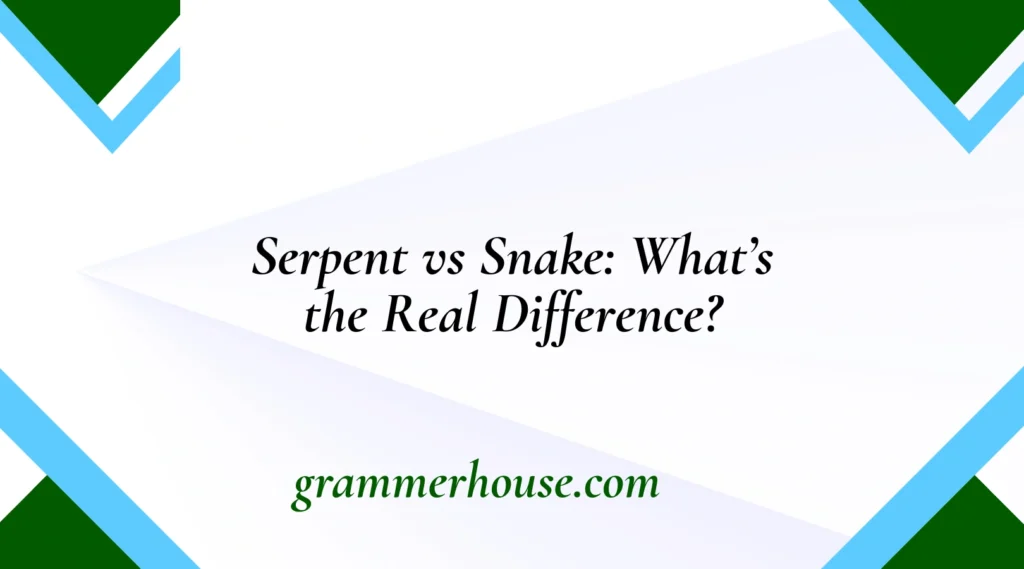 Serpent vs Snake